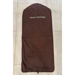 Louis Vuitton Brown Cotton Canvas Garment Bag Suit Cover Travel 54x23